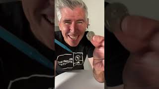 Pen thru quarter. #MagicTrick #Magic #MagicTricks #CoinTrick￼ #magicians #Magician￼￼