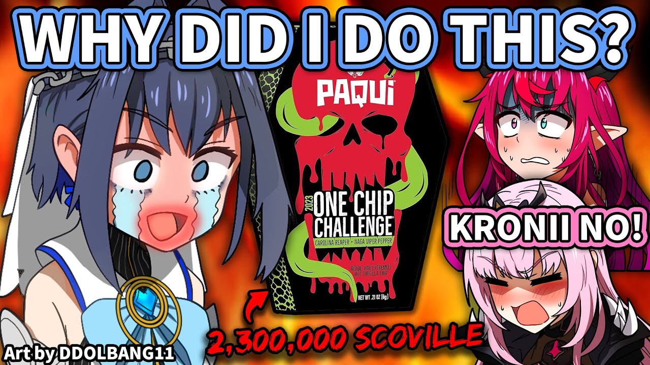 Kronii Do One Chip Challenge, Instantly Regret it, Dying, Survives, and Traumatized