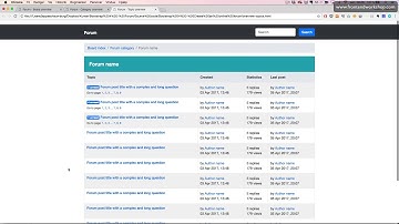 Bootstrap 4: Create an online forum – Finished project