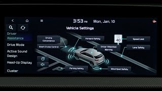 Vehicle Settings  Infotainment System