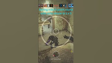 Saving match point using Echo Drone | Rainbow Six Siege | 1v3 #gaming #rainbowsixsiege