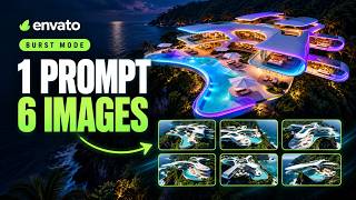 Envato Burst Mode: 6 AI Images From ONE Prompt