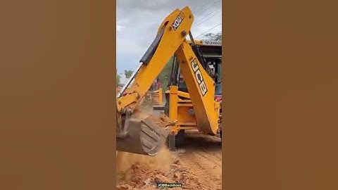 JCB 3dx Backhoe Loader Machine Loading Mud In Mahindra 475 Di Tractor and Stuck in Mud | #jcbvideo