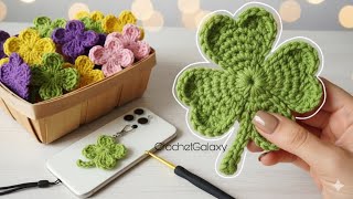 Crochet a Lucky Clover in Just 3 Minutes! 🍀