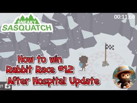 Sneaky Sasquatch - How to win Rabbit Race #12 after Hospital Update