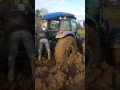 Lamborghini 674-70N & New Holland TD90D 4 Ton Pırasa yüklü römork çekme kara toprak