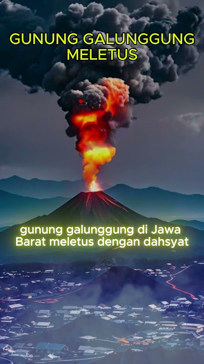 MELETUSNYA GUNUNG GALUNGGUNG 1982 #faktaunik #erupsigunung #faktadunia