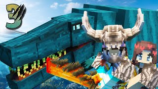 ARMOR PRASEJARAH DAN MAKHLUK GANAS PENGUASA LAUTAN !! Minecraft Survival ARK Reborn [#3]