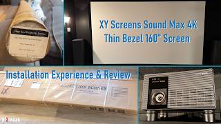 XY Screens Sound Max 4K Screen Installation & Review XY Screens Sound Max 4K Screen Installation & Review