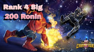Rank 4 Ronin Sig 200 Damage Showcase