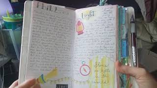 Scripture journaling in a traveler's notebook
