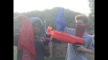 Nerf war: Capture the flag ( red vs blue )