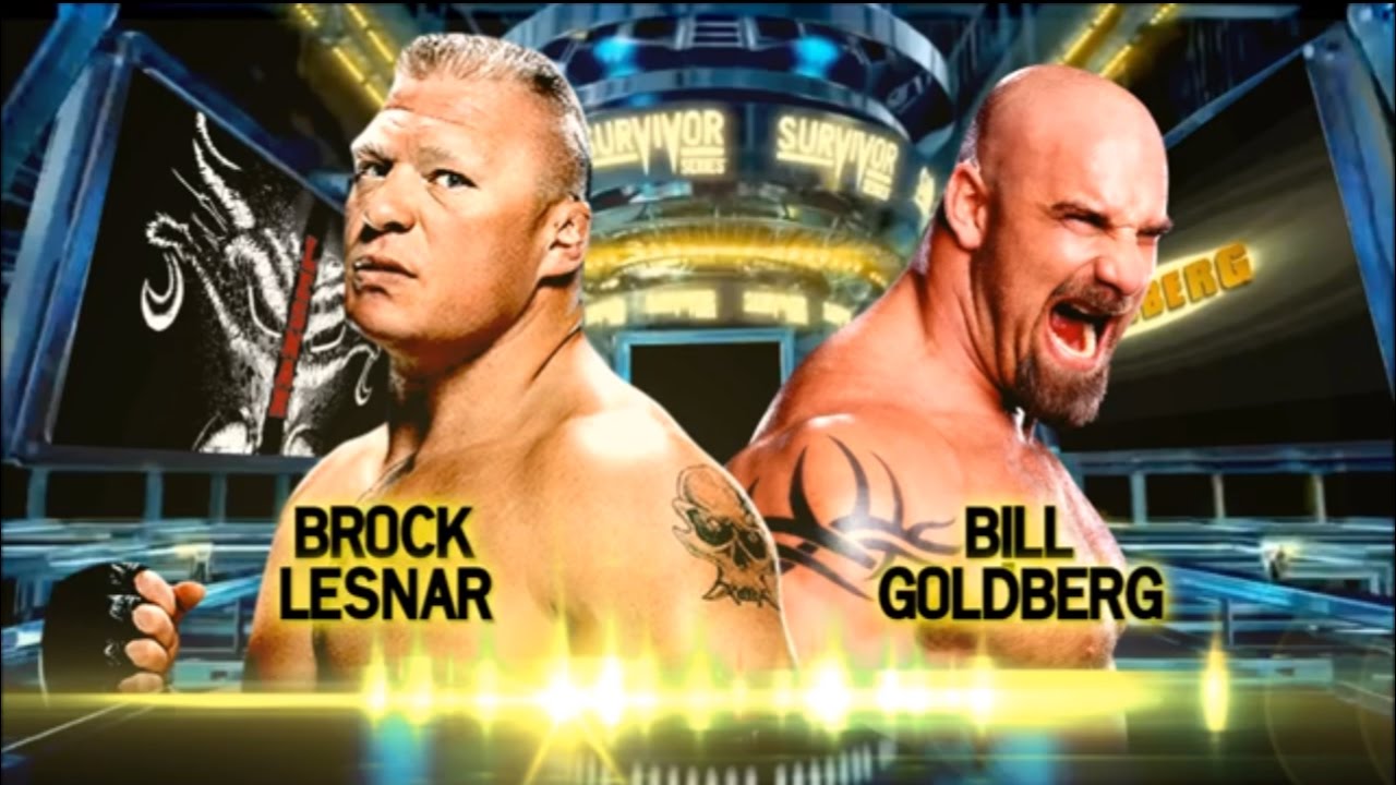 Goldberg Vs Brock Lesnar Survivor Series 2016 Brock Lesnar vs Goldberg - WWE Survivor Series |PRO|HD - YouTube