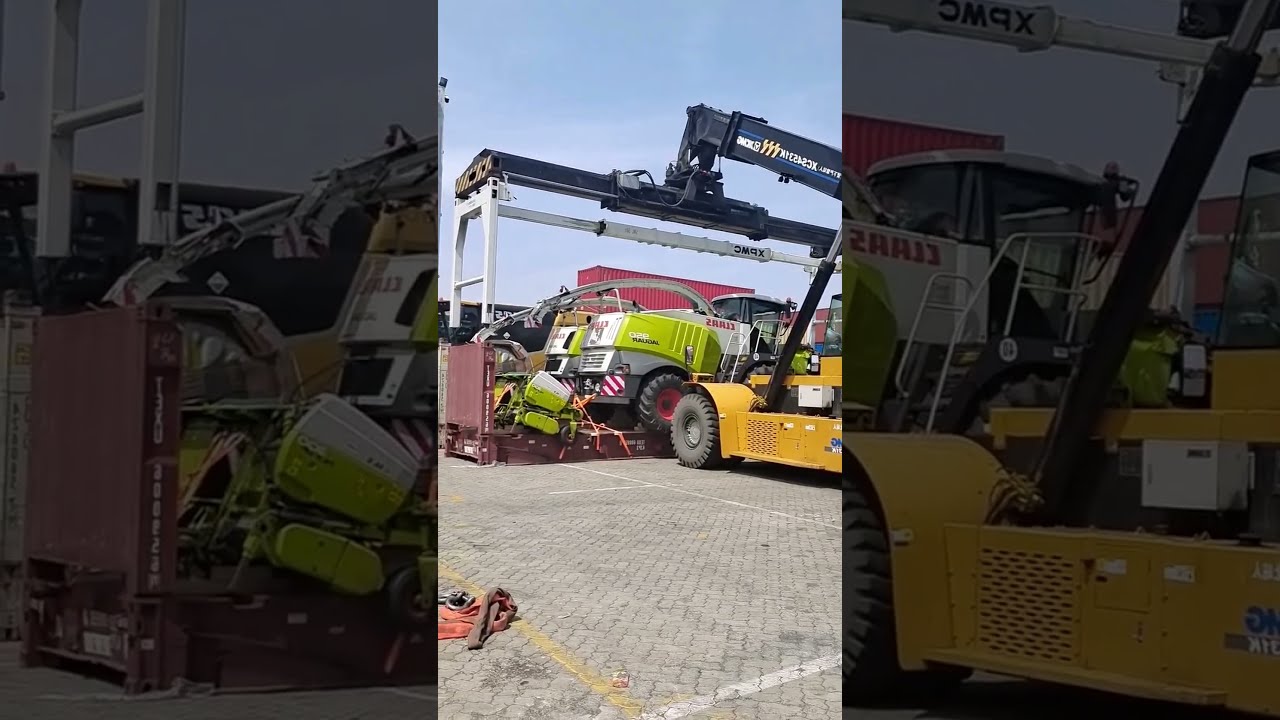 Container Special Forklift Loading Process Good Tools And Machinery Make Work Easy