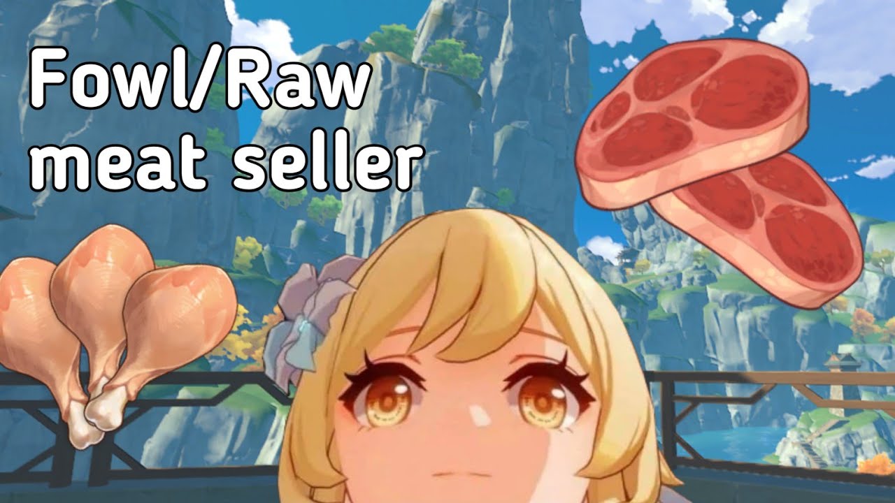 Fowl/Raw Meat Shop Genshin Impact shorts YouTube