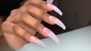How To Do Acrylic Nails | Acrylic Nails Tutorial | Pink Coffin Nails