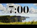 7 Minute St. Patrick's Day Timer | Cliffs of Moher & Irish Instrumental Music (No Lyrics)
