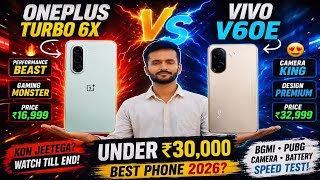 OnePlus Turbo 6X vs Vivo V60e ⚡ Performance Beast Ya Camera King? Final Winner Revealed! 🔥