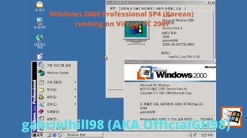 Running Windows 2000 Professional SP4 (Korean) inside Windows XP (Virtual PC 2007)