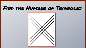 Easy Logic Puzzle - Count The Number Of Triangles In This Shape - Combinatorics Math Puzzles