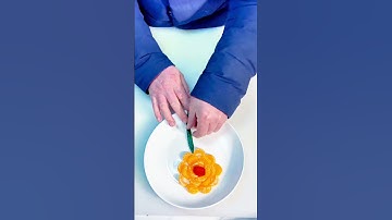 Simple and beautiful #fruit and vegetable shapes #plating skills #plate decoration methods #easy to