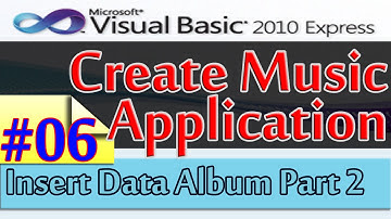 Create Music Application, 6, Insert Data Album Part 2, Database and Visual Basic 2010