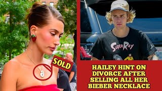 Sensational Revelation: Hailey Bieber Drops Divorce Clue by Liquidating Bieber Necklace Collection