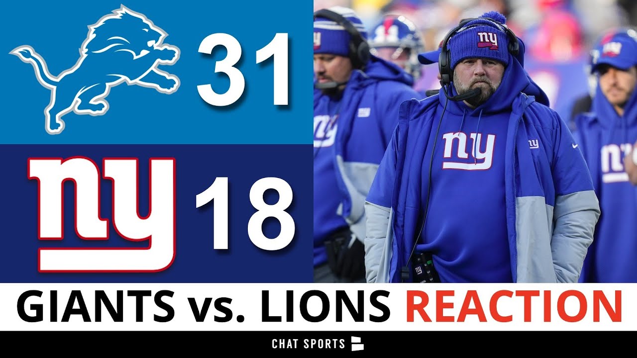 Detroit Lions dominate New York Giants highlights: What Just ...