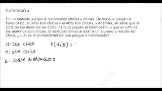 PROBABILIDAD CONDICIONADA , EJERCICIO 4