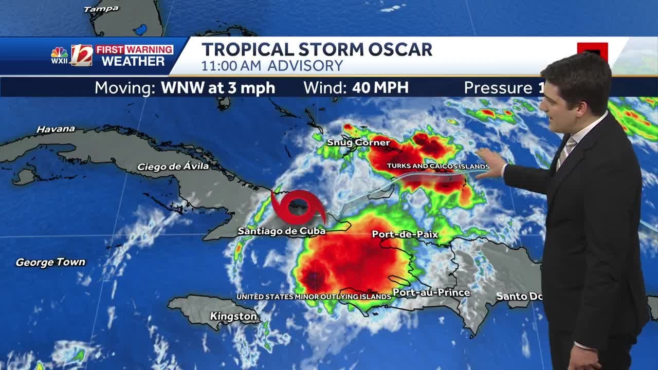 WATCH: Tracking Tropical Storm Oscar over Cuba - YouTube