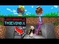 Minecraft manhunt but i can steal the hunters items