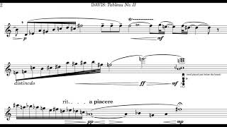 Tyson Davis - Tableau No. II for Oboe (2019) [Score-Video]