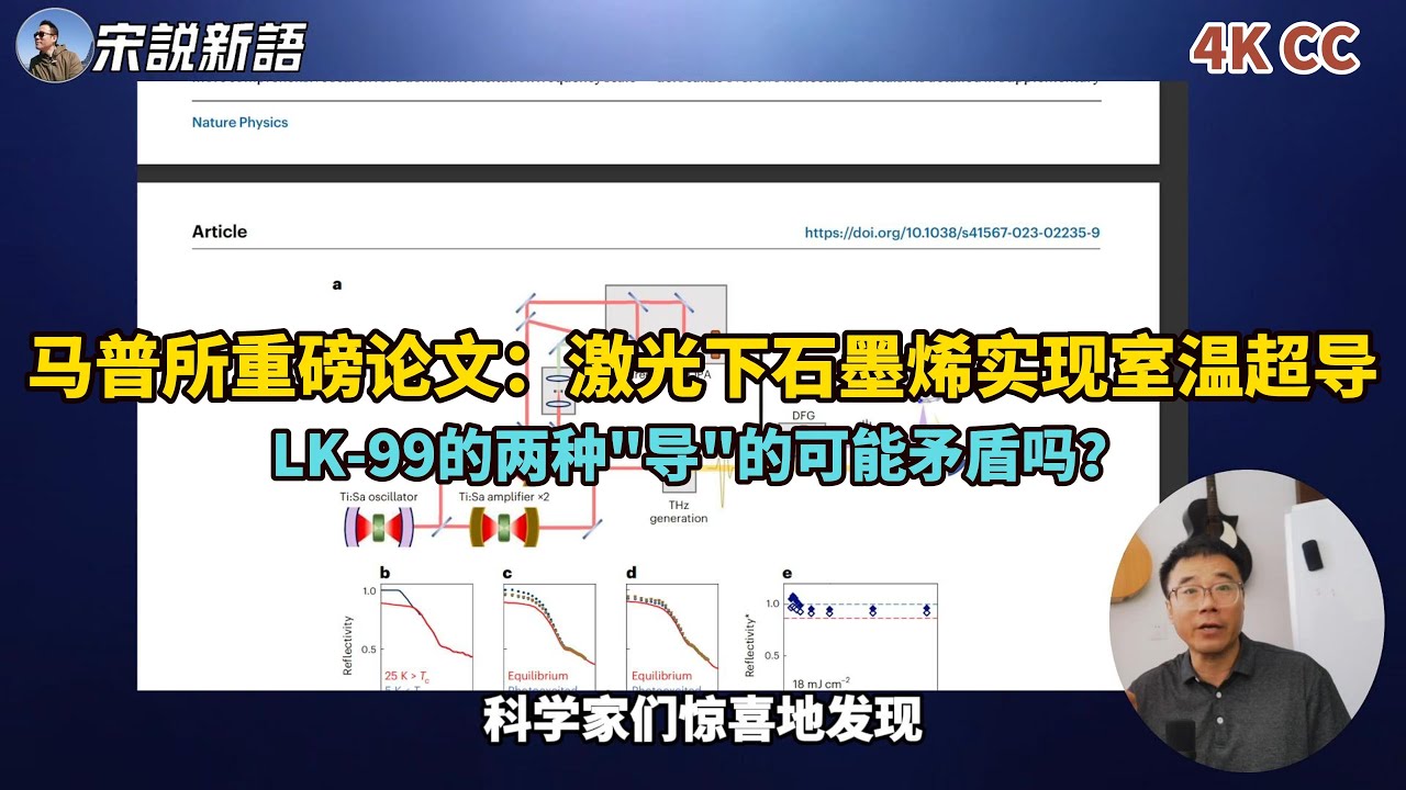 马普所Naure发表重磅论文，K3C60的富勒烯材料可以在泵浦激光下实现室温超导，前天视频里关于LK-99两种