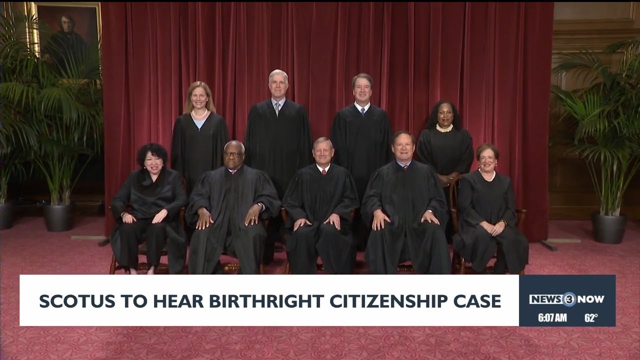 SCOTUS to hear birthright citizenship case this week - YouTube