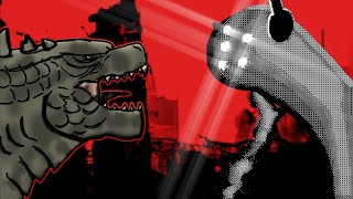 Godzilla Vs Earthmover Kaiju Battle Animation Sticknodes