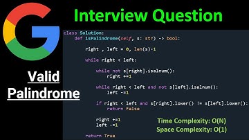Valid Palindrome - String - Python