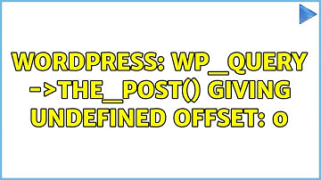 Wordpress: WP_Query $gallerypage-＞the_post() giving Undefined offset: 0