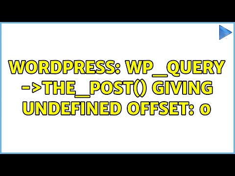 Wordpress: WP_Query $gallerypage-＞the_post() giving Undefined offset: 0