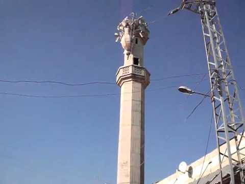 درعا محجة قصف مسجد الفاروق في بلدة محجة 14 10 2012