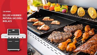 Deluxe 4-Burner Natural Gas Grill in Black (730-0958HE)