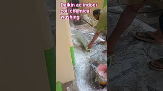 Daikin ac indoor unit chemical washing with pump #indoorcoil chemical washing #withpump #daikinac