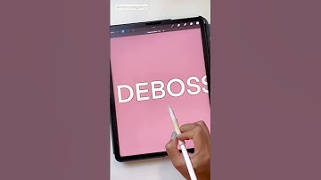 Procreate Tutorial: Debossed Lettering #shorts #procreatetutorial #procreate