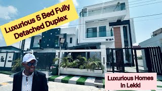 Touring Luxurious 5 Bedroom Fully Detached in Ologolo Lekki Lagos | Homes for Sale in Lekki.
