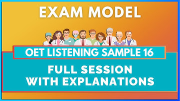 OET LISTENING TEST 16 - LISTENING WITH MIHIRAA