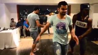 Virat yuvi gayle devillers dancing on ...