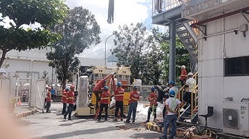 UNLOADING & LIFTING OF 3 UNITS HOT PRESS MACHINE USING 60TONS CRANE | BUHAY RIGGING