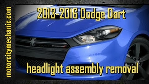 2013-2016 Dodge Dart headlight assembly replacement (not the bulb!)