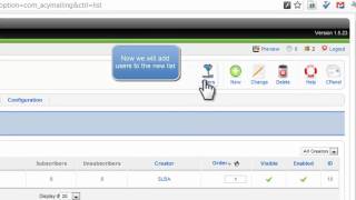 Joomla 1.5 Tutorial: Create a Mailing List with AcyMailing