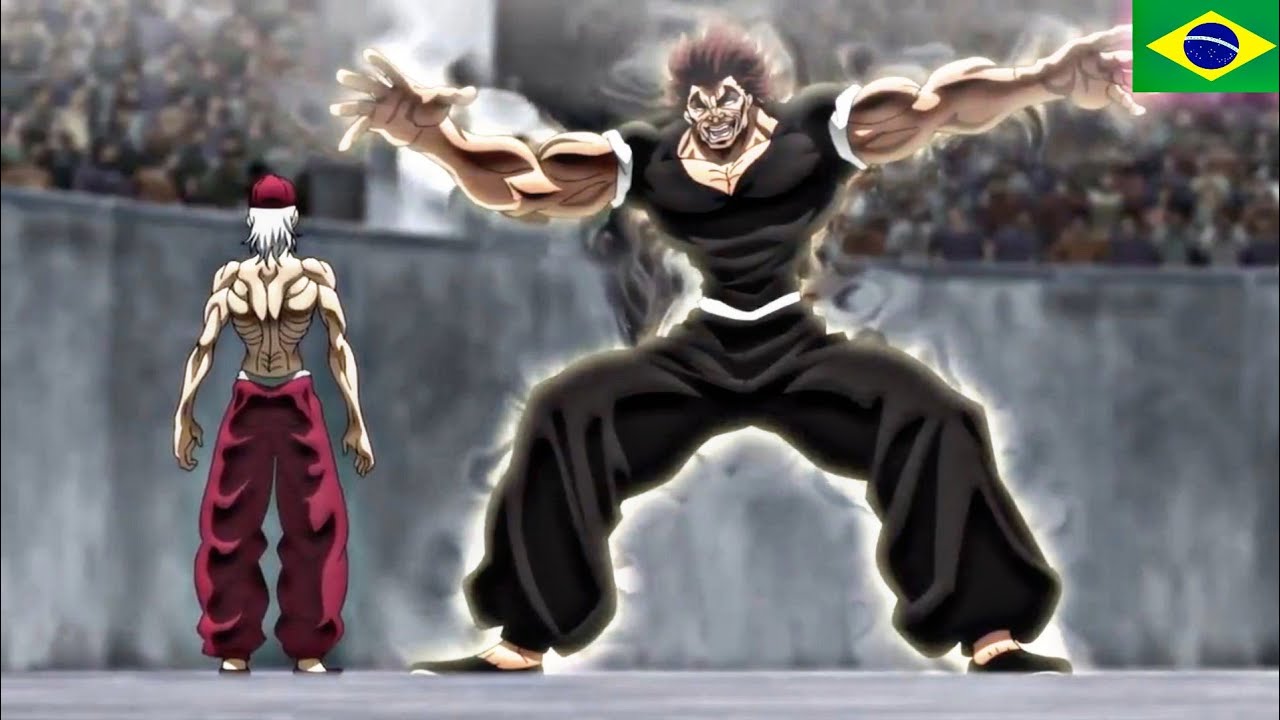 YUJIRO HANMA VS KAKU KAIOH PT1 ( Melhor luta do anime 😳 ) Baki dublad