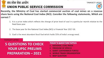 16th February 2021 Mock Questions for UPSC Prelims | Useful for all Competitive Exams